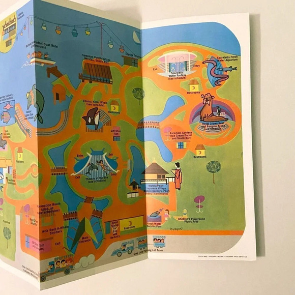 Vintage Sea World Mission Bay Park San Diego Travel Guide Brochure - Picture 9 of 12